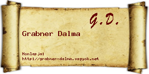 Grabner Dalma névjegykártya
